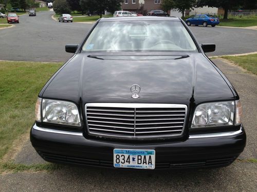 1998 mercedes-benz s320 swb sedan 4-door 3.2l black with light interior