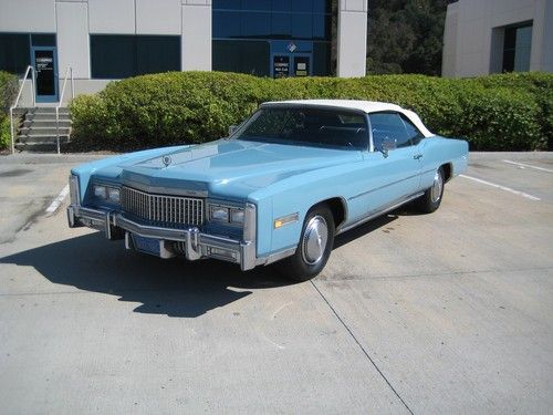 Gorgeous 1975 ca cadillac eldorado convertible low reserve