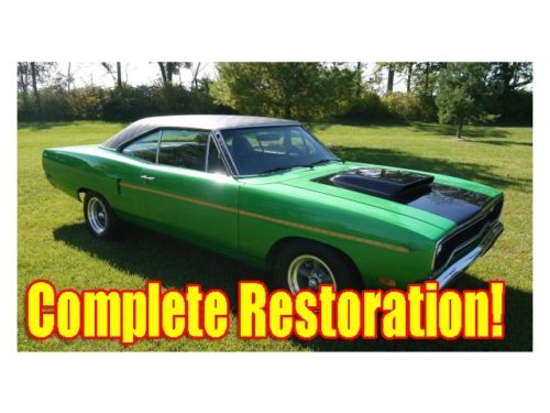 1970 plymouth roadrunner creation completely restored w/ modified 440 big block