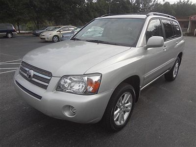 2006 highlander hybrid~3rd row seat~1 fl owner~rust free~warranty~no-reserve