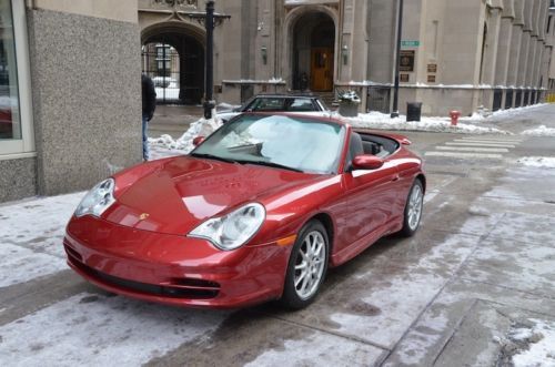 02 porsche 911 carrera  cab 6 speed 2 owner only 14k miles! very clean porsche!