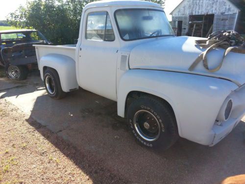 1954 ford f100 4x4 pick up truck hot rat rod project 350 mud truck