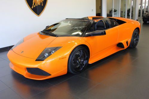 Lp640 roadster, arancio atlas/nero perseus, carbon fiber loaded, extremely clean