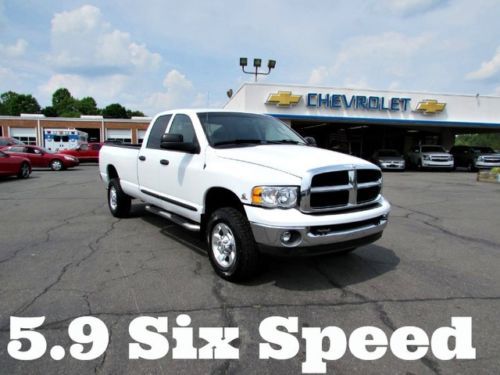 2005 dodge ram 2500 5.9l cummins turbo diesel 4wd slt 6 speed manual 4x4 pickup