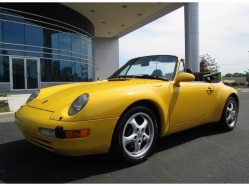 1995 porsche 911 carrera cabriolet yellow rare find stunning condition must see