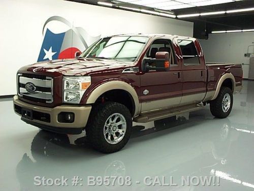 2012 ford f-250 king ranch crew 4x4 diesel sunroof nav! texas direct auto