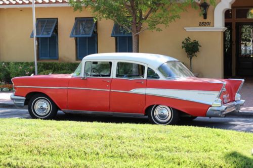 1957 chevrolet 210 bel air trim v8