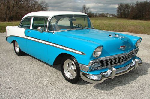 1956 chevy bel air street rod full restoration 9yrs ago great hot rod, not a rat