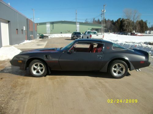 1980 turbo trans am 301  hurst t-tops red interior turbocharged firebird