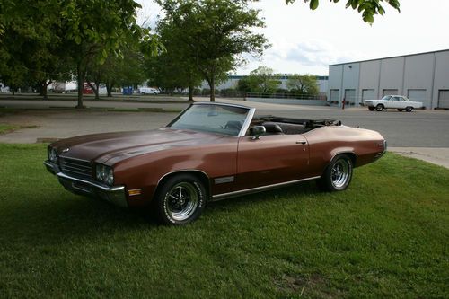 1971 buick skylark convertible 100% original california rust free convertible