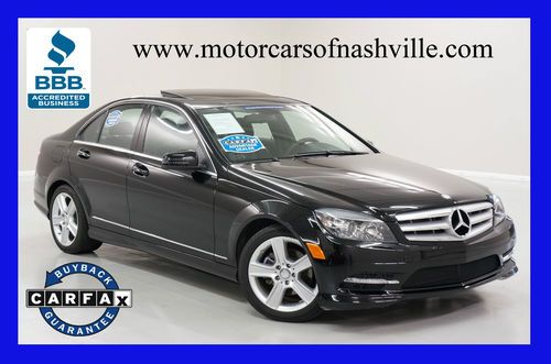 7-days *no reserve* '11 c300 sport low mi led lights carfax 1-owner price leader