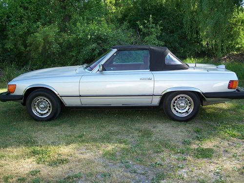 1977 mercedes-benz 450sl 2-dr roadster convertible low miles!