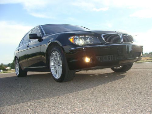 2006 bmw 750li black/beige only 43k miles very clean car!