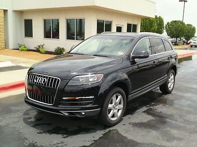 Audi q7 leather 3rd row a/c cd v6 suv automatic transmission black alloy wheels