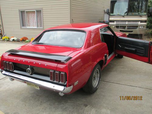 Purchase used 1969 Ford Mustang Red 2 Door Coupe Black Accents 600 ...