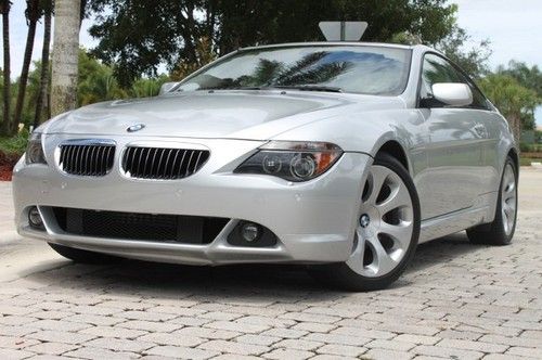 2005 bmw 645ci coupe, sport pkg, htd seats, prem sound/sat radio clean carfax