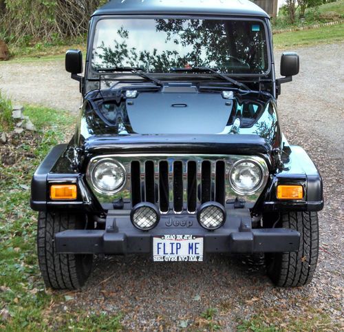 2004 jeep wrangler unlimited tj lj triple black beautiful must see below kbb pp