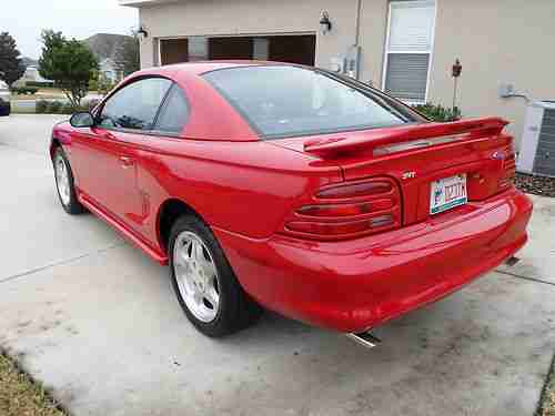 Purchase used 1995 FORD MUSTANG SVT COBRA 5.0 RIO RED SN95 in Ocala