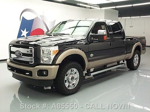 2012 ford f-250 king ranch crew diesel fx4 4x4 nav 21k! texas direct auto