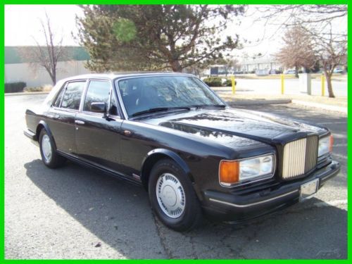 1989 bentley turbo r black with black &amp; red piping