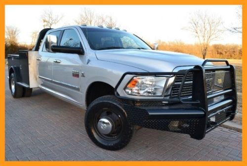 2011 ram 3500 4wd crew cab dully laramie power leather heated seats navigation