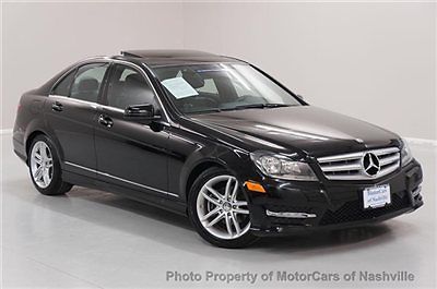 7-days *no reserve* &#039;12 c300 4matic sport led lights nav back-up carfax warranty