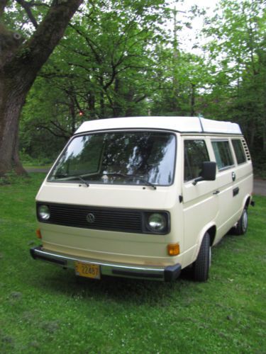 1981 volkswagen vanagon westfalia campmobile van camper 3-door 2.0l pop up clean