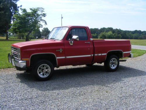 1987 chevrolet short bed 4x4-north carolina truck-original condition