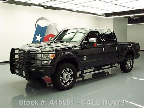 2013 ford f250 platinum crew 4x4 diesel sunroof nav 44k texas direct auto