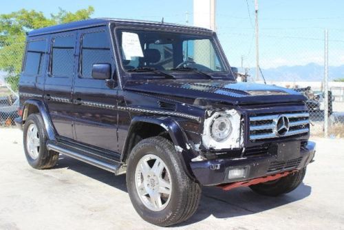 2002 mercedes-benz g500 damaged clean title runs! loaded only 86k miles l@@k!!