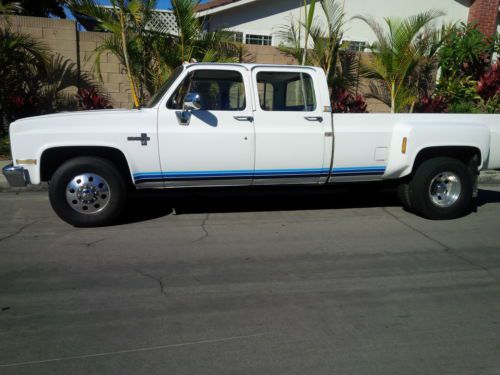 1985 chevrolet c30 silverado 3500 crew cab dually c30 pickup 3/4 ton