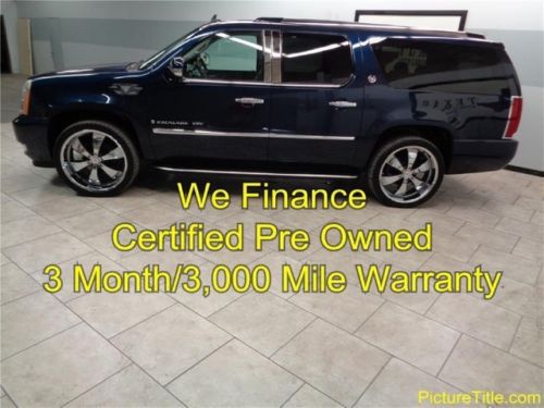 07 escalade esv awd leather sunroof gps/navi certified warranty we finance texas