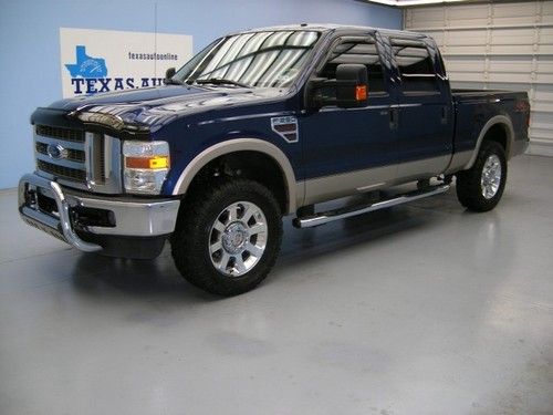 We finance!! 2008 ford f-250 lariat 4x4 powerstroke diesel nav rcam 20 rim 1 own