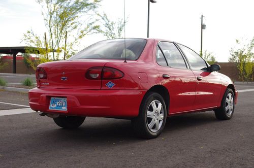 2000 chevrolet cavalier cng bi-fuel; runs, but needs engine work; no reserve!