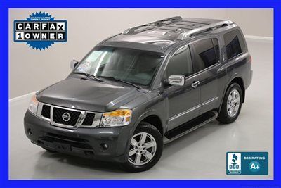 7-days *no reserve* '11 armada 4wd platinum nav tv/dvd warranty carfax 1-owner