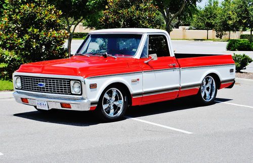 Frame off 2 years old 468 big block 1972 chevrolet cheyenne short box show truck