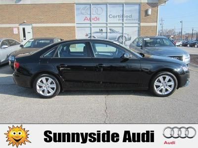 2011 audi a4 2.0t quattro auto black 32k certified bluetooth heated seats clean!