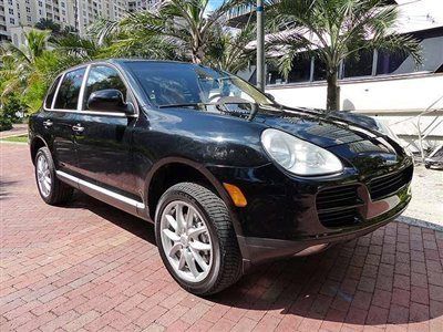 Florida exciting porsche cayenne s awd suv with rare factory rear tire carrier