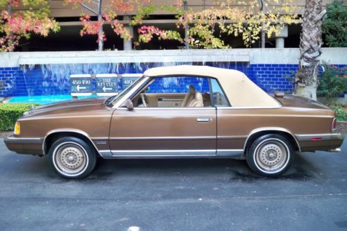 1986 chrysler lebaron convt,turbo.low miles,automatic,