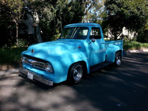 1955 ford f100 shortbed ford v8 custom cruiser hotrod old school kool kool rod