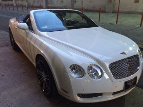 2008 bentley continental gtc - cpo warranty - 12k miles - 22&#034; rims - white/black