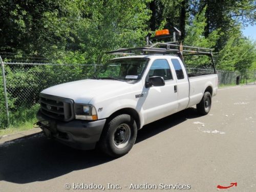 Ford f-250 pickup truck standard cab 5.4l auto 8&#039; bed roof rack tow package