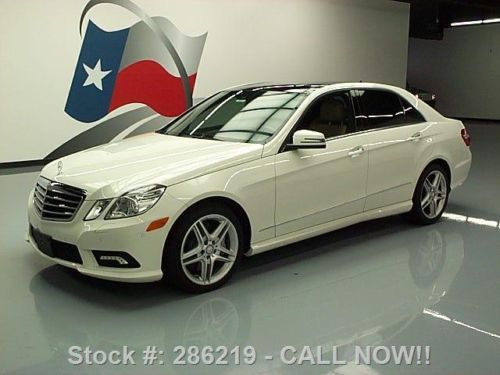 2011 mercedes-benz e550 sport p1 sunroof nav rear cam!! texas direct auto