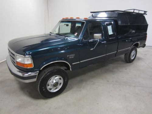 96 ford f-250 xlt 7.3l v8 turbo diesel 4x4 ext cab long bed co owned 80+pix