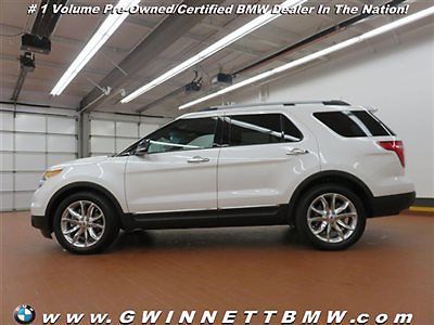 Fwd 4dr xlt low miles suv automatic gasoline 3.5l v6 cyl engine white platinum m