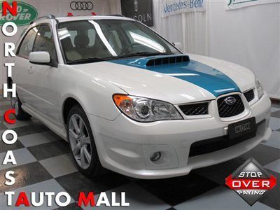 2007(07)impreza wrx 6-spd only 31k white/beige lthr moon heat save huge! $19,595