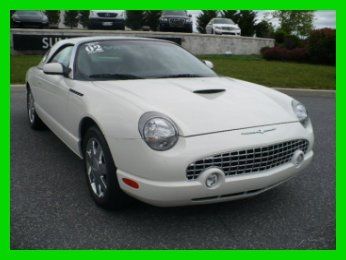 2002 ford thunder bird 9,100 miles v8 automatic rwd convertible premium hardtop