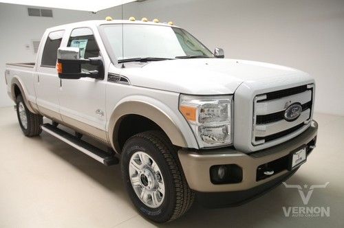 2013 king ranch crew 4x4 fx4 navigation sunroof 20s aluminum leather v8 diesel