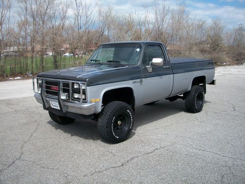 1985 chevrolet k10 silverado lifted jasper engine runs great 4x4 no rust solid