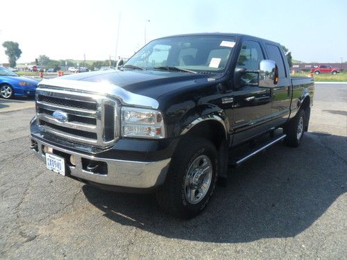 Lariat, crew cab 4dr, short box, 4x4 fx4, power stroke turbo diesel, extra nice!